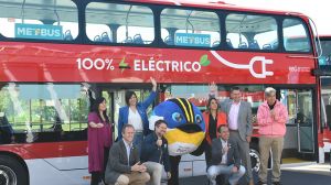 Primeros 10 buses de dos pisos 100% eléctricos de todo el continente se suman a los juegos Panamericanos y Parapanamericanos 2023